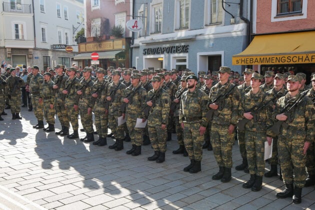 Angelobung in Hallein – ©Bundesheer/Steger