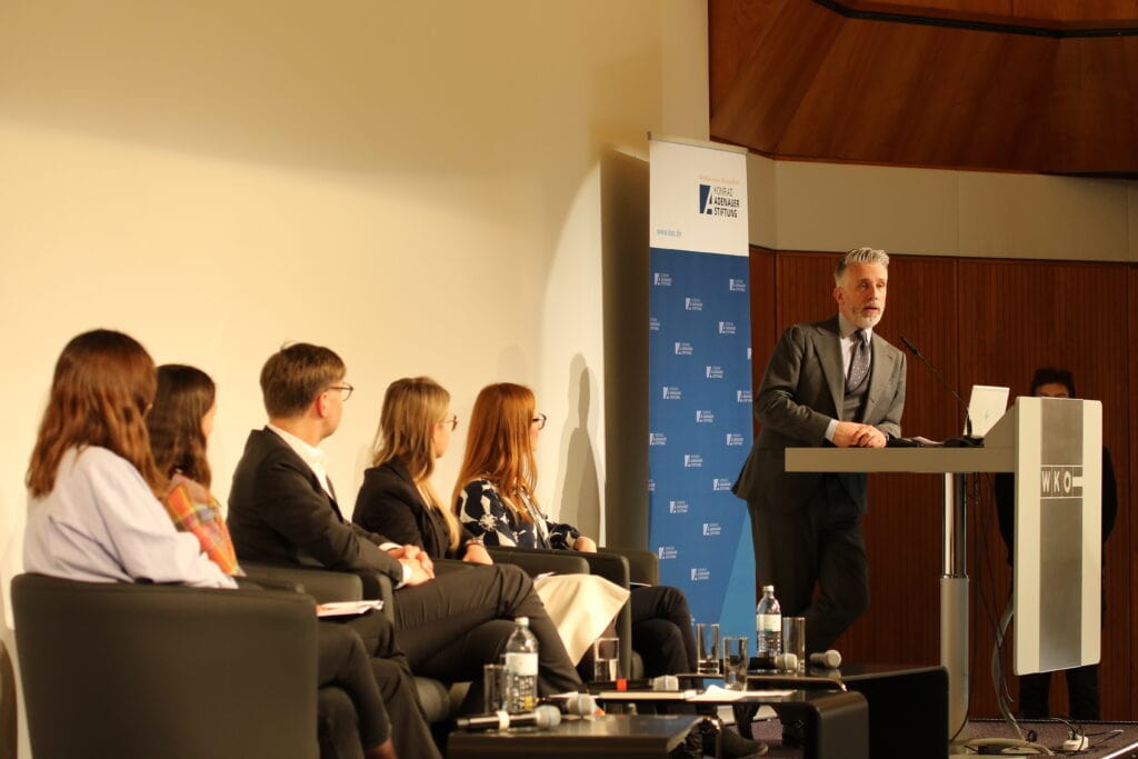 Sebastian Enskat beim „Wiener Dialog zur Zukunft Europas 2024” ©Konrad Adenauer Stiftung Wien: Eva Dohalova