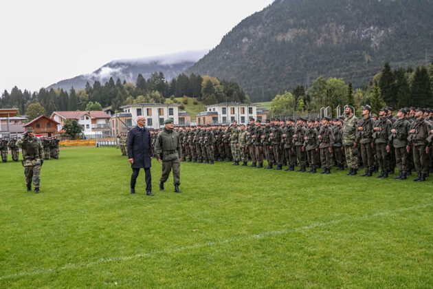 Angelobung in Reutte – ©Bundesheer/Raggl