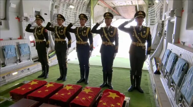 Übergabe sterblicher Überreste gefallener Soldaten von Südkorea an China – ©Archiv