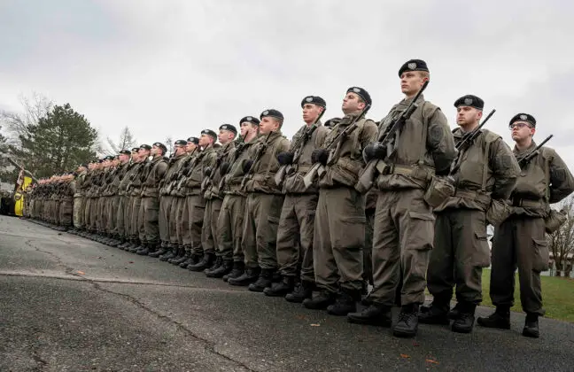 Angelobung in der Hessen-Kaserne in Wels – ©Bundesheer/Unterbuchberger